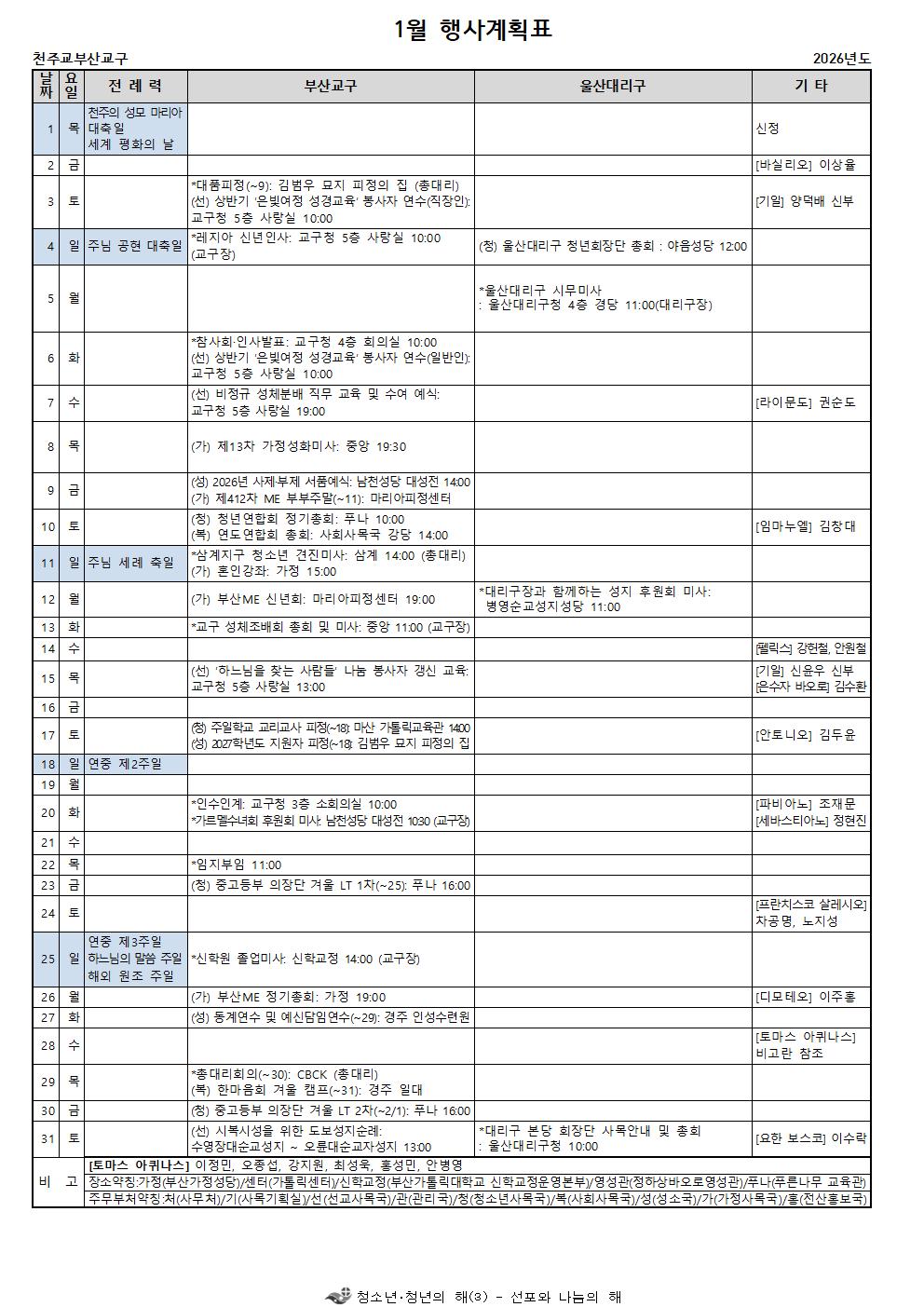 울산 제25-024호 울산대리구 1월 행사계획표 송부(붙임) (1)001.jpg