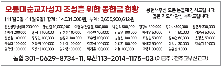 오륜대순교자성지 조성을 위한 봉헌금 현황1117.png